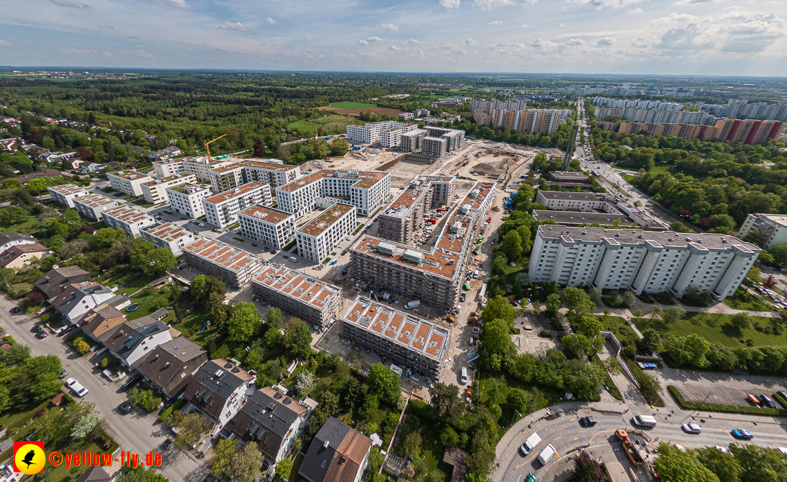 09.05.2023 - Baustelle Alexisquartier und Pandion Verde in Neuperlach